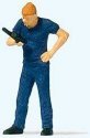 Individual Figures -- Fireman with Hand-Held Radio, HO, Preiser Kg 28202