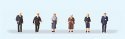 Pedestrians -- Churchgoers (Set 1) pkg(6), N, Preiser Kg 79220