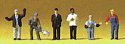 Railroad Personnel -- United States Workers pkg(6), N, Preiser Kg 79200