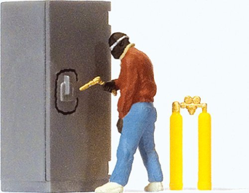 Individual Figure -- Safecracker, HO, Preiser Kg 29104
