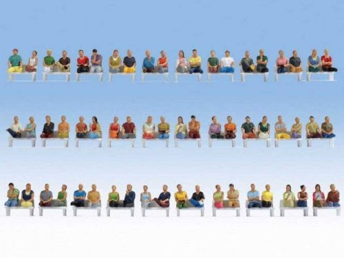 Sitting Passengers Mega Set -- pkg(60), HO, Noch Gmbh & Co 16072
