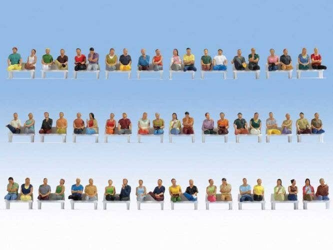 Sitting Passengers Mega Set -- pkg(60), HO, Noch Gmbh & Co 16072