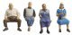 Pedestrians -- Seated Travellers 2, G, Preiser Kg 45122