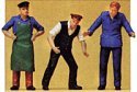 Delivery Men in Work Clothes, G, Preiser Kg 45028
