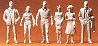 Unpainted Figures -- Passers-By, G, Preiser Kg 45178