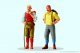 Pedestrians 1/22.5 Scale -- Wanderers Standing, G, Preiser Kg 44903