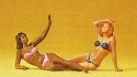 Reclining Women on Beach, G, Preiser Kg 45017