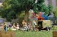 Snack Break - Action Set -- Supply Trailer with Trailer, 2 Figures, Warming Containers, Utensi, HO, Busch Gmbh & Co Kg 7936