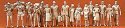 Unpainted Figure Set -- Passengers/Travelers, O, Preiser Kg 65600