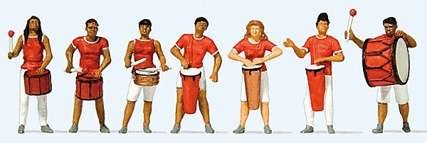 Samba Drumming Group -- pkg(7), HO, Preiser Kg 24626