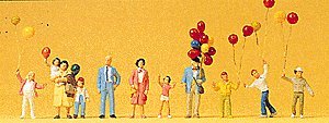 Selling Balloons, HO, Preiser Kg 24659