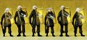 German Riot Police -- With Shields Up, HO, Preiser Kg 10393