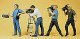 People Working -- Film Crew pkg(4), HO, Preiser Kg 10421
