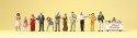 Pedestrians -- Birthday Party Goers pkg(12), HO, Preiser Kg 10554