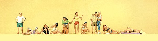 Sports & Recreation -- At The Campsite/Beach pkg(11), HO, Preiser Kg 10538