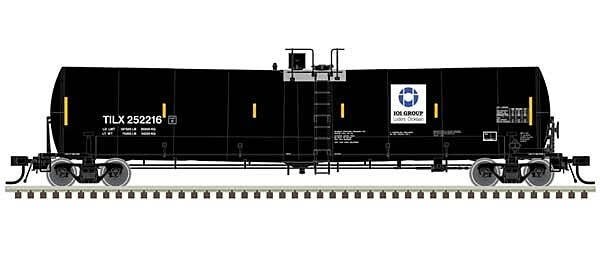 Trinity 25,500-Gallon Tank Car - Ready to Run - Master(R) -- IOI Group TILX 252202 (black, white, blue), HO, Atlas Model Railroa
