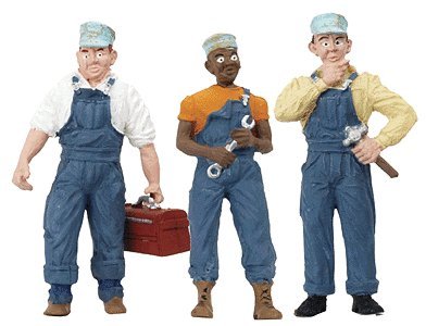 Scenic Accents(R) Figures -- Three Train Mechanics, G, Woodland Scenics 2549