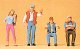 Truckers w/Hitch Hiker, O, Preiser Kg 65313