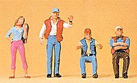Truckers w/Hitch Hiker, O, Preiser Kg 65313