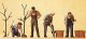 People Working -- Men Planting Trees, HO, Preiser Kg 10466