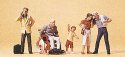 Pedestrians -- Passers-By & Wheelchair pkg(5), HO, Preiser Kg 10469