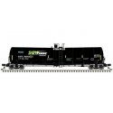 Trinity 25,500-Gallon Tank Car - Ready to Run -- Soy Power Bio Fuels GATX 30836 (black, blue, green, white), N, Atlas Model Rail