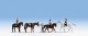 Equestrians -- 4 People & 4 Horses, HO, Noch Gmbh & Co 15630