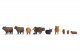 Highland Cattle -- pkg(9), HO, Noch Gmbh & Co 15728