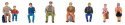 Seated Travelers -- Set 1 pkg(8), HO, Faller Gmbh 151619