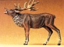 Wild Animal Figures, 1/24 - 1/25 Scale -- Bellowing Stag Elk, 1/25, Preiser Kg 47701