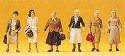 Spectators -- Female Commuters pkg(6), HO, Preiser Kg 10365