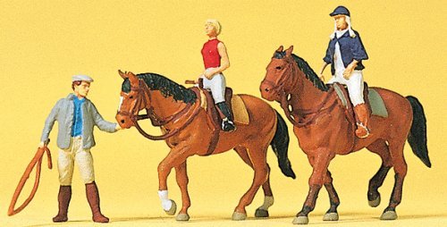 Sports & Recreation -- At The Riding School 1, HO, Preiser Kg 10502