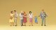 Pedestrians -- Walking Couples pkg(7), HO, Preiser Kg 10514