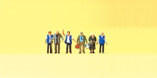 Pedestrians -- Travellers Aids, N, Preiser Kg 79216