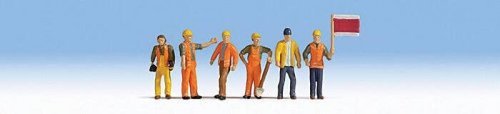 Railroad Track Workers -- pkg(6), HO, Noch Gmbh & Co 15277