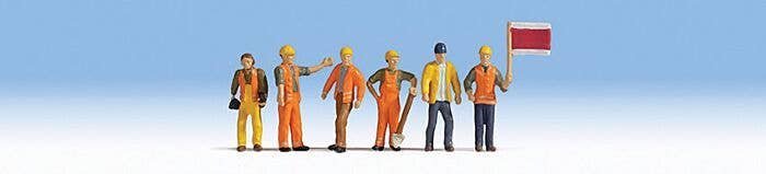 Railroad Track Workers -- pkg(6), HO, Noch Gmbh & Co 15277