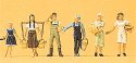 People Working -- Female & Male Farm Workers pkg(6), HO, Preiser Kg 10295