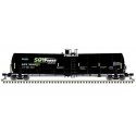 Trinity 25,500-Gallon Tank Car - Ready to Run -- Soy Power Bio Fuels GATX 30829 (black, blue, green, white), N, Atlas Model Rail