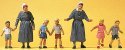 Protestant Sisters -- With Children, HO, Preiser Kg 10533