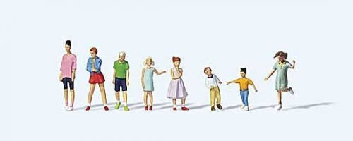 Youths and Children -- pkg(8), HO, Preiser Kg 10766