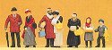 1900s People At Christmas Fair, HO, Preiser Kg 12195