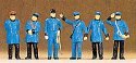 1900s Figures -- Bavarian Railroad Personnel, HO, Preiser Kg 12134