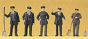 Railroad Personnel -- Engine-Driver/Stoker, HO, Preiser Kg 12191