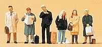 Pedestrians -- Business Commuters pkg(6), HO, Preiser Kg 10411