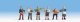 Beer Garden Figures -- pkg(6), HO, Noch Gmbh & Co 15558