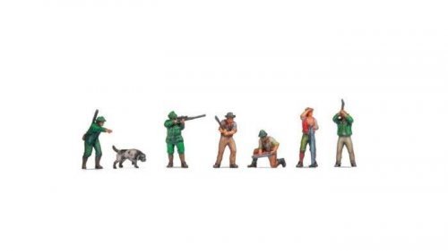Hunters and Lumberjacks - Color 3D Print -- pkg(6), N, NOCH 35100
