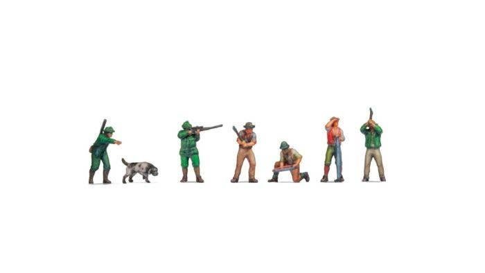 Hunters and Lumberjacks - Color 3D Print -- pkg(6), N, Noch Gmbh & Co 35100