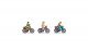 Cyclists - Color 3D Print -- 4 Riders, 3 Bicycles, Z, Noch Gmbh & Co 44532