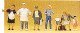 People Working -- Baker Krause, HO, Preiser Kg 10275
