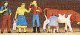 Working People -- Farm Workers 2 pkg(4), HO, Preiser Kg 10044